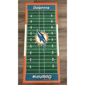 FANMATS NFL Miami Dolphins Field Runner Mat - 72"x30" Licensed Rug Carpet